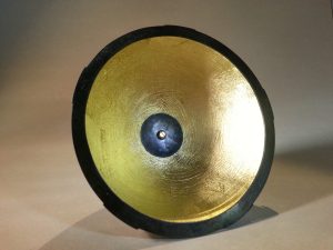 SEEDING AND FIRE I sculpture oeuf d autruche corail dore 24cts maillechort Patricia Lemaire 2015 4 051