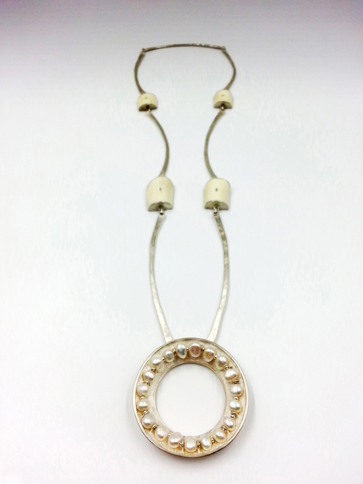 OHHH sautoir argent os 18perles d eau douce blanches 2017 Patricia Lemaire 14